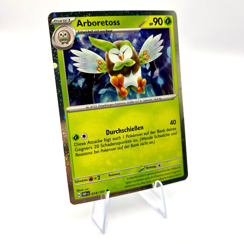 Pokémon Arboretoss / Kosmos Holo / Obsidian Flammen / 014/197 / Deutsch