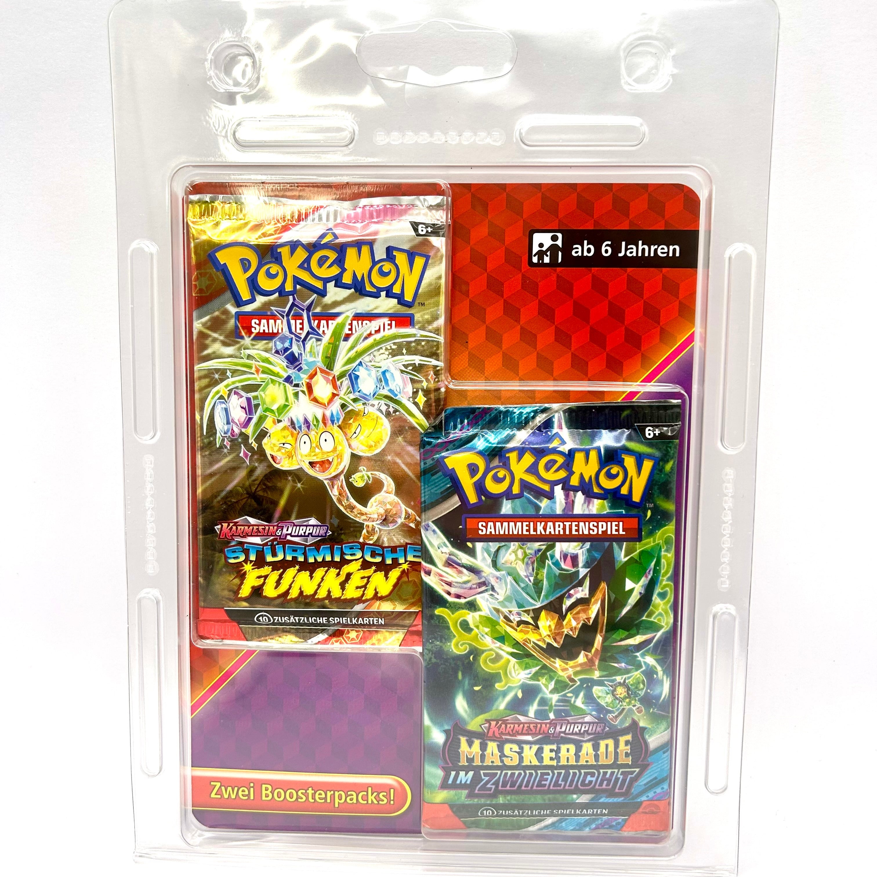 Pokémon / Stürmische Funken & Maskerade im Zwielicht / 2er Blister / Deutsch