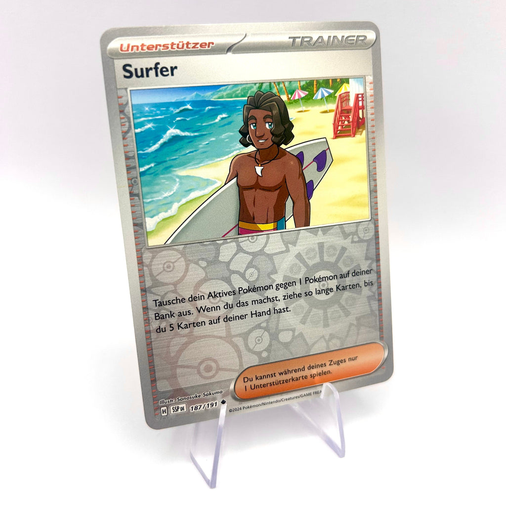 Trainer Surfer / Holo / Stürmische Funken / 187/191 / Deutsch