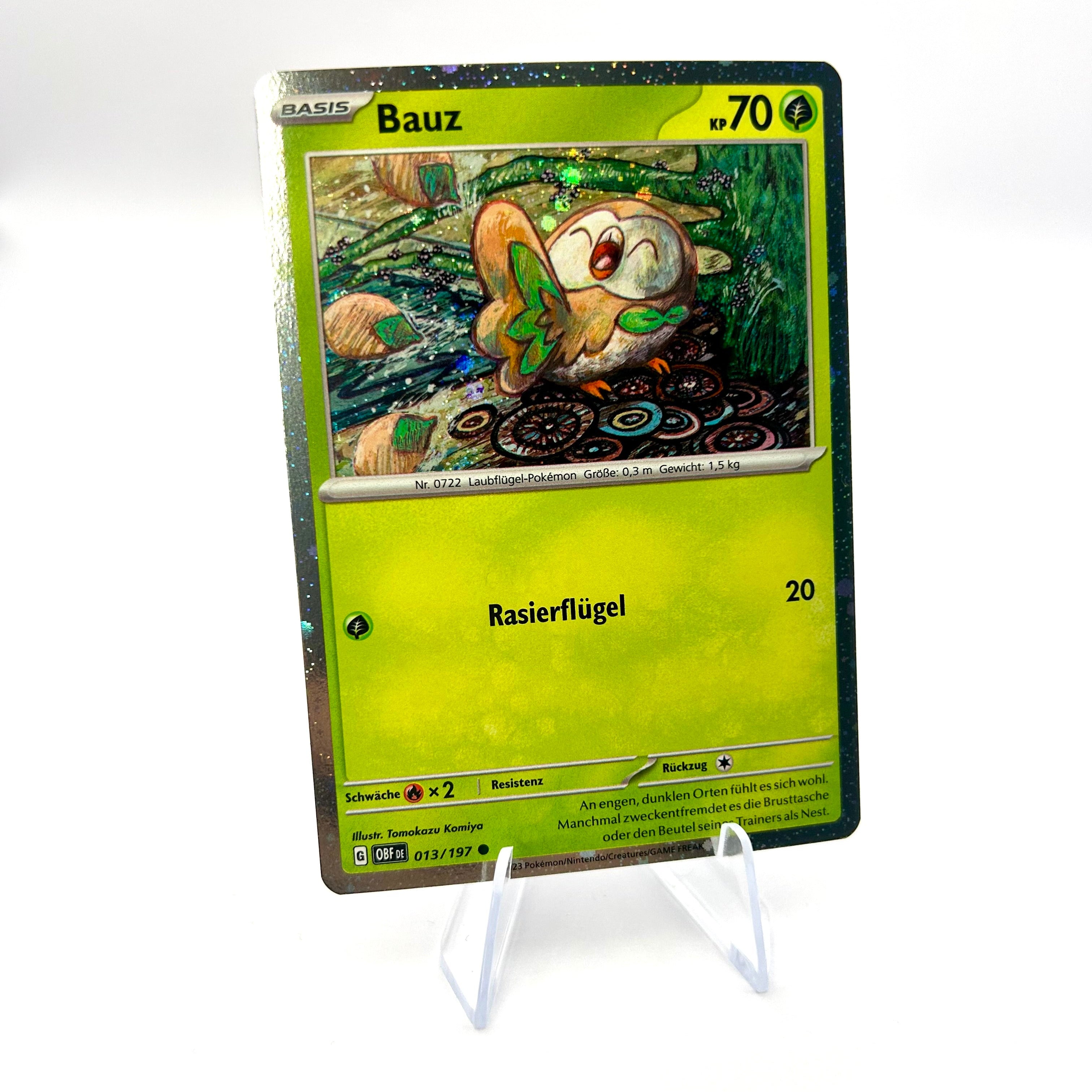 Pokémon Bauz / Kosmos Holo / Obsidian Flammen / 013/197 / Deutsch