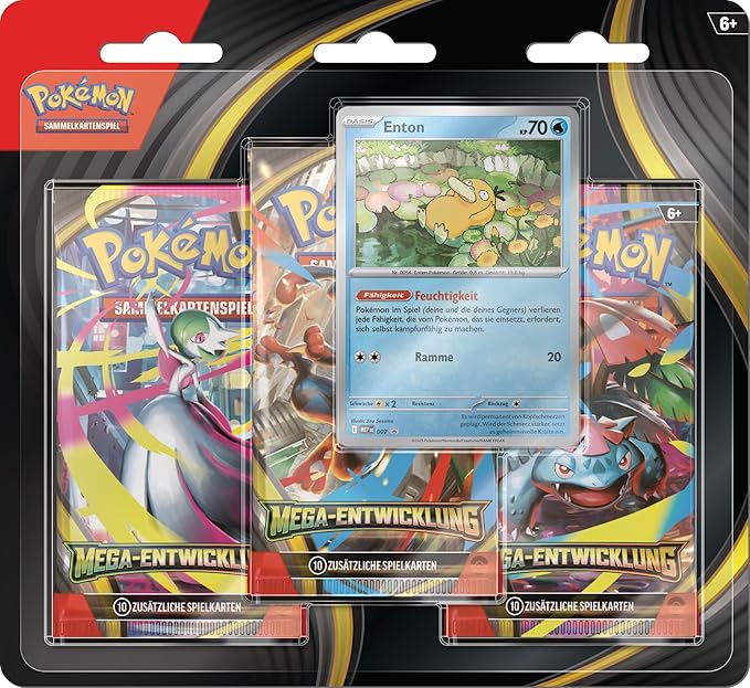 Pokémon / Mega Entwicklung / 3er Blister / Deutsch