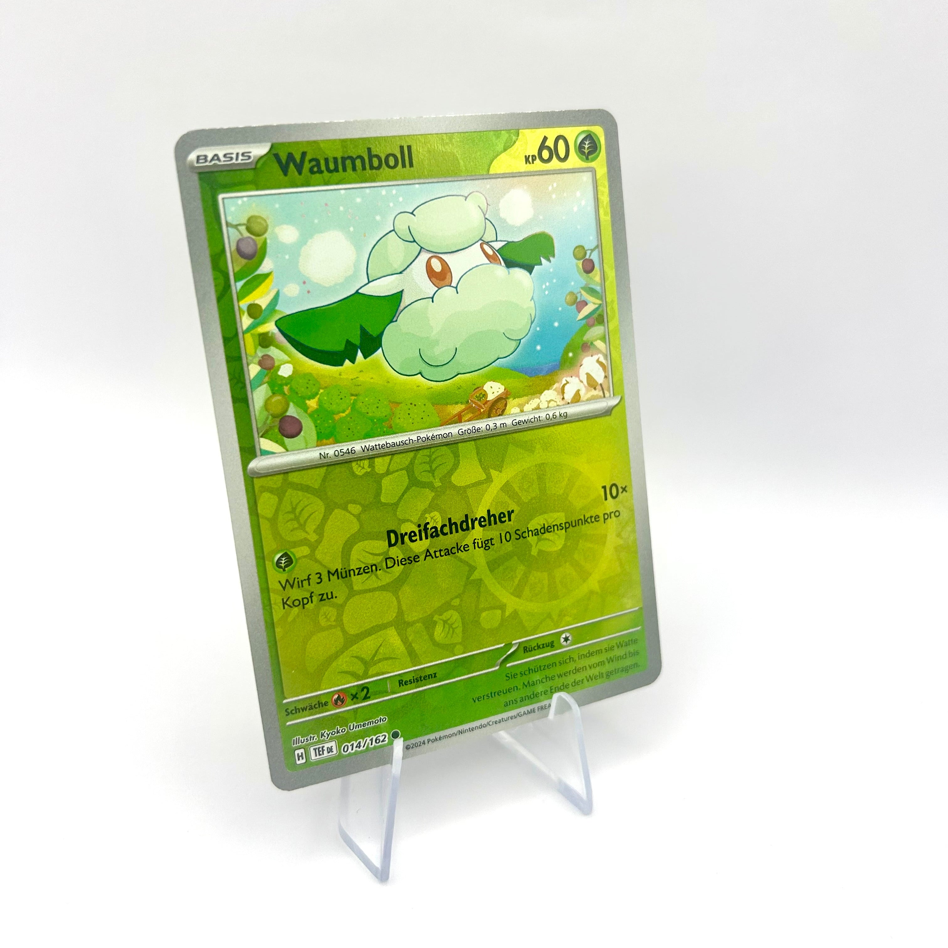 Pokémon Waumboll / Reverse Holo / Gewalten der Zeit / 014/162 / Deutsch