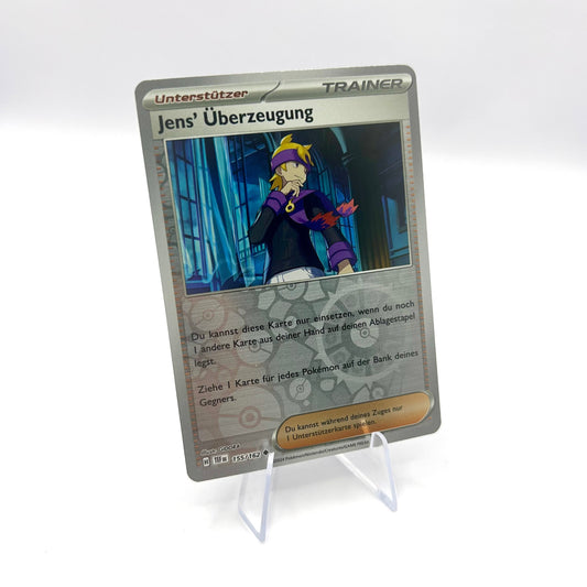 Trainer Jens' Überzeugung / Reverse Holo / Gewalten der Zeit / 155/162 / Deutsch