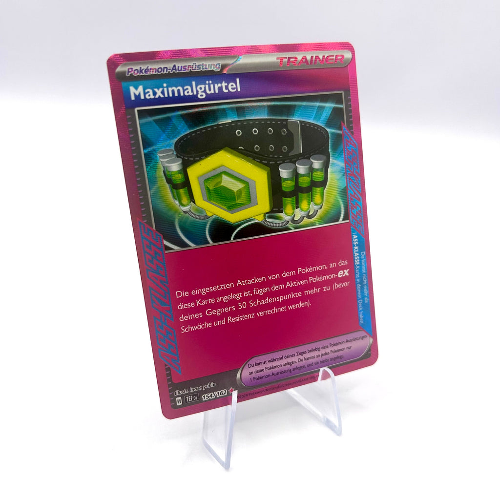 Trainer Maximalgürtel / Holo / Gewalten der Zeit / 154/162 / Deutsch