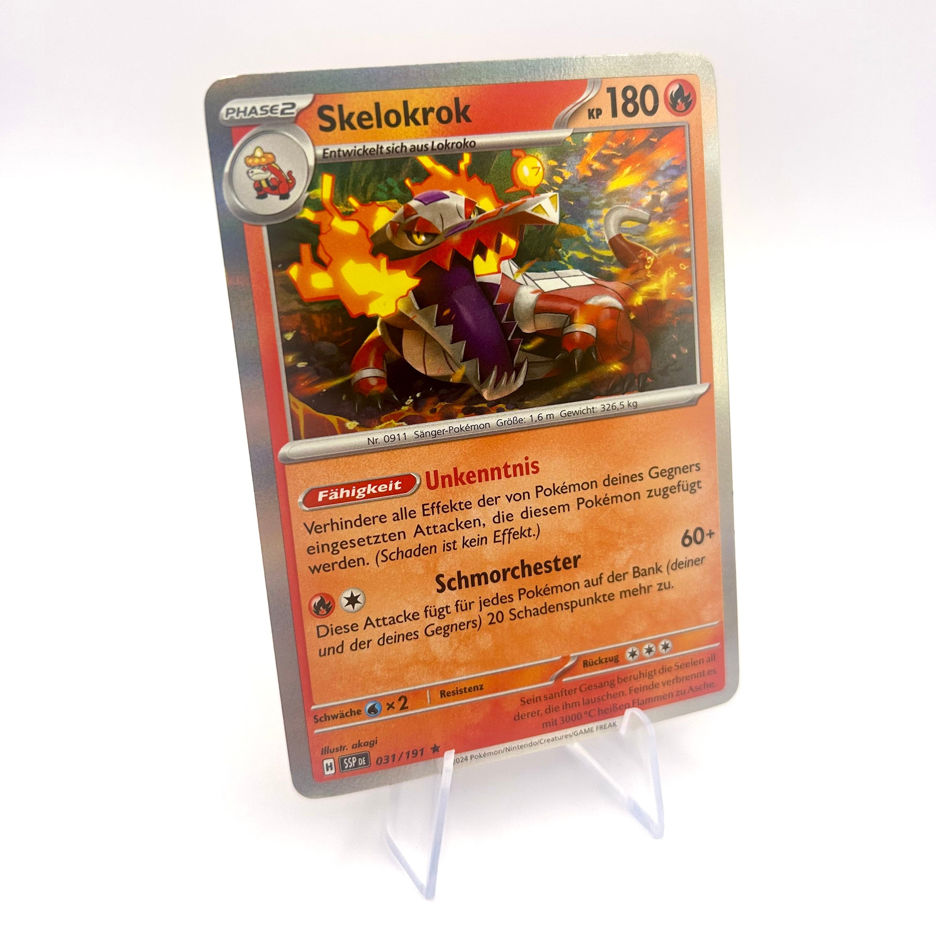 Pokémon Skelokrok / Holo / Stürmische Funken / 031/191 / Deutsch