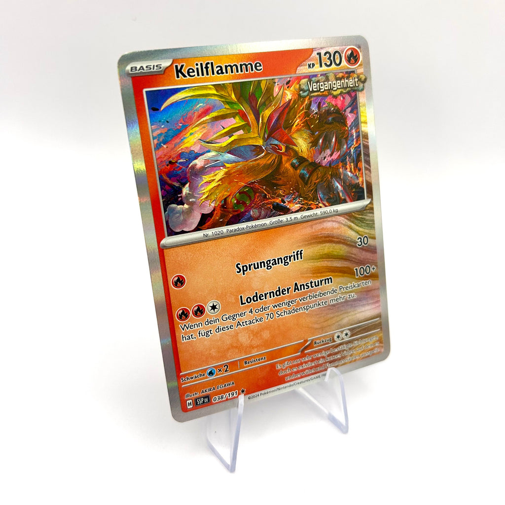 Pokémon Keilflamme / Holo / Stürmische Funken / 038/191 / Deutsch