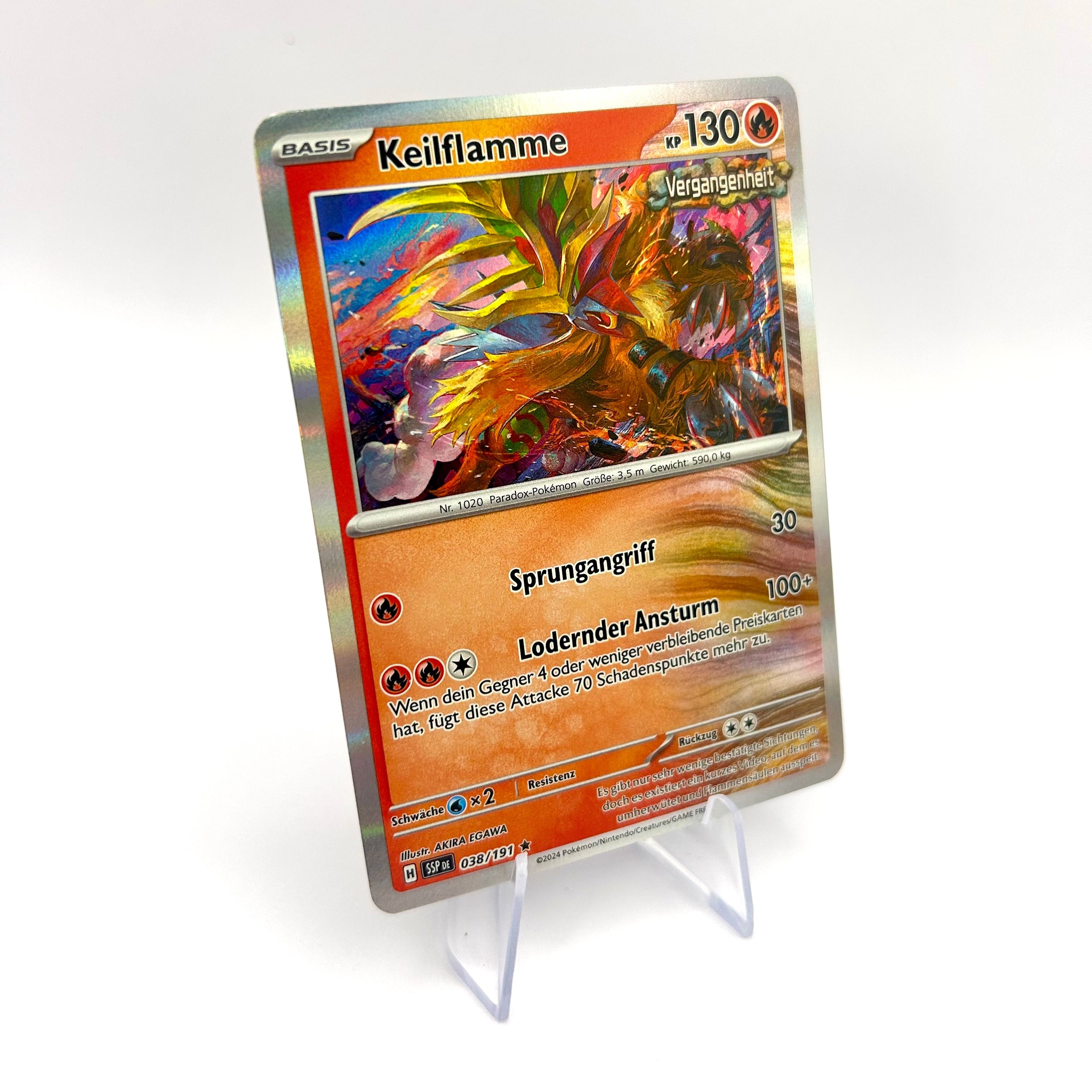 Pokémon Keilflamme / Holo / Stürmische Funken / 038/191 / Deutsch