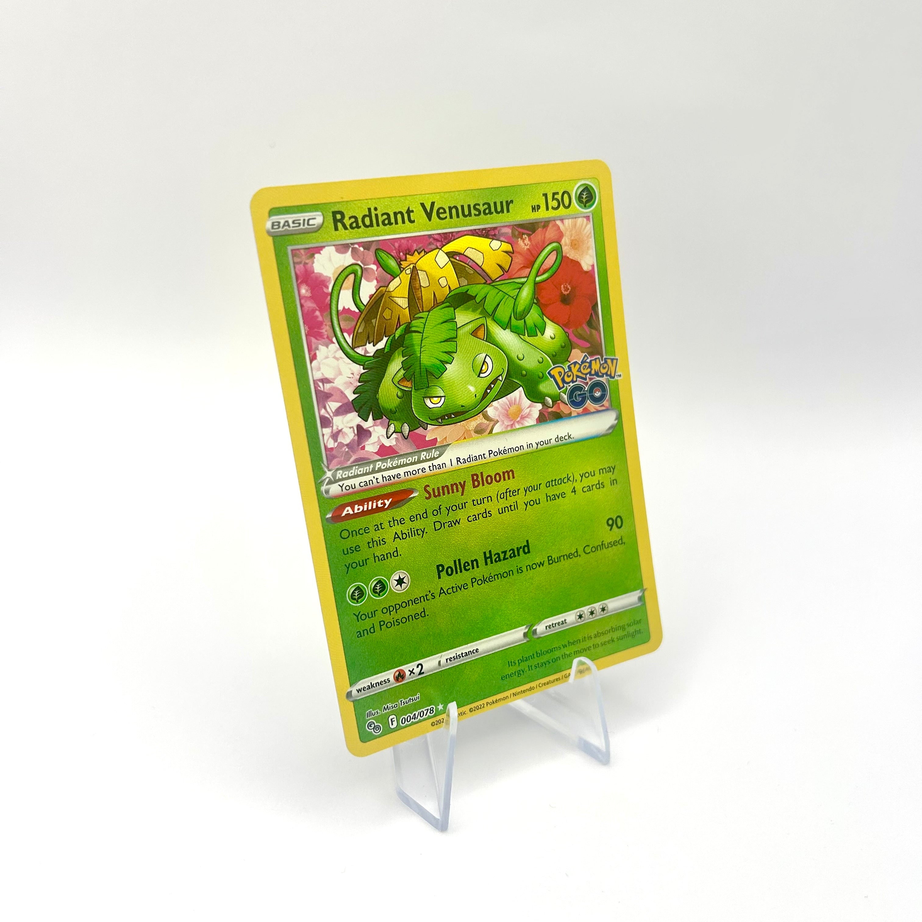 Pokémon Strahlendes Bisaflor / Holo / Pokémon GO / 004/078 / Englisch