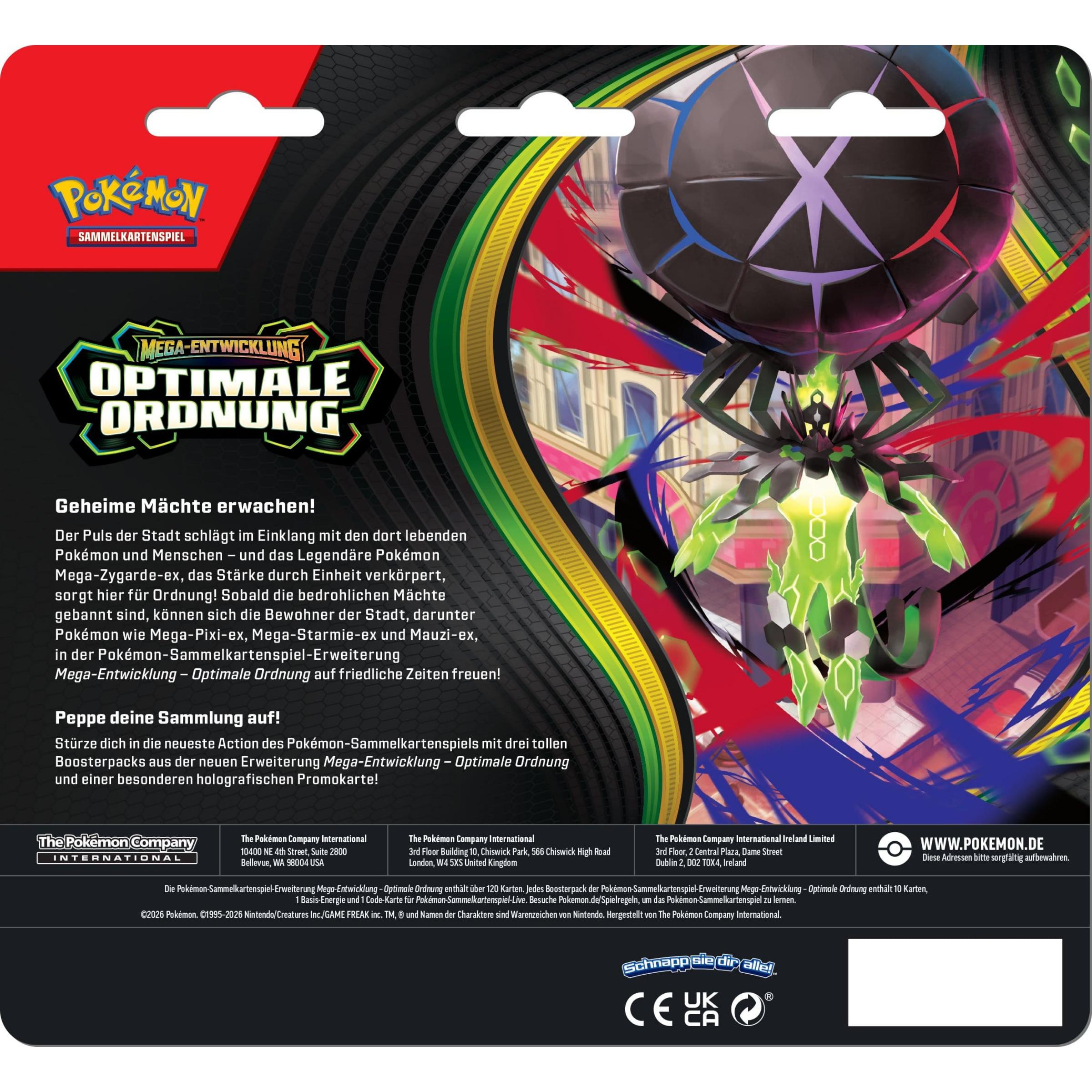 Pokémon / Optimale Ordnung / 3er Blister Endivie / Deutsch