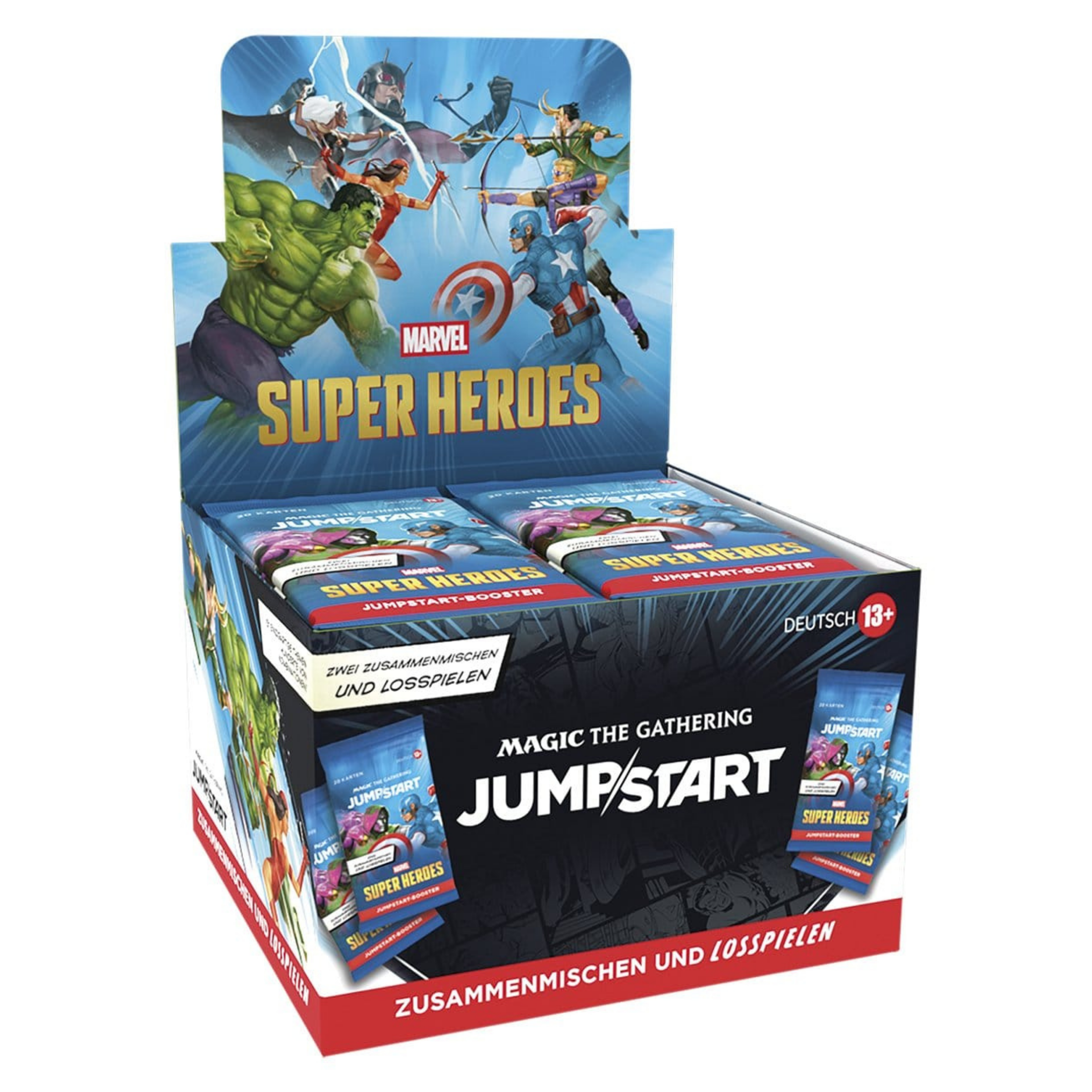 Magic: The Gathering / Marvel Super Heroes / Jumpstart-Booster Display / Deutsch / Erscheinungsdatum: 26.Juni 2026