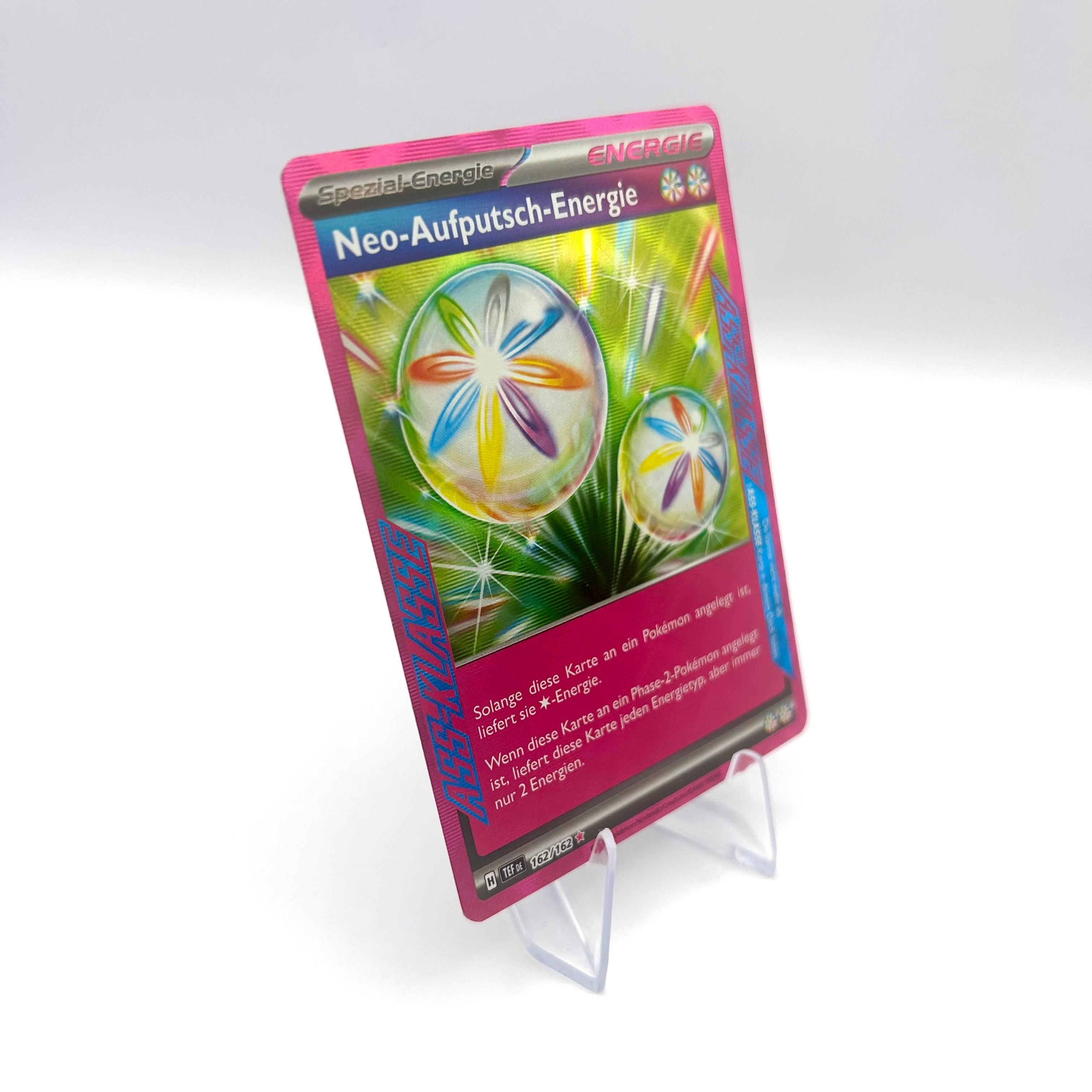 Trainer Neo-Aufputsch-Energie / Holo / Gewalten der Zeit / 162/162 / Deutsch