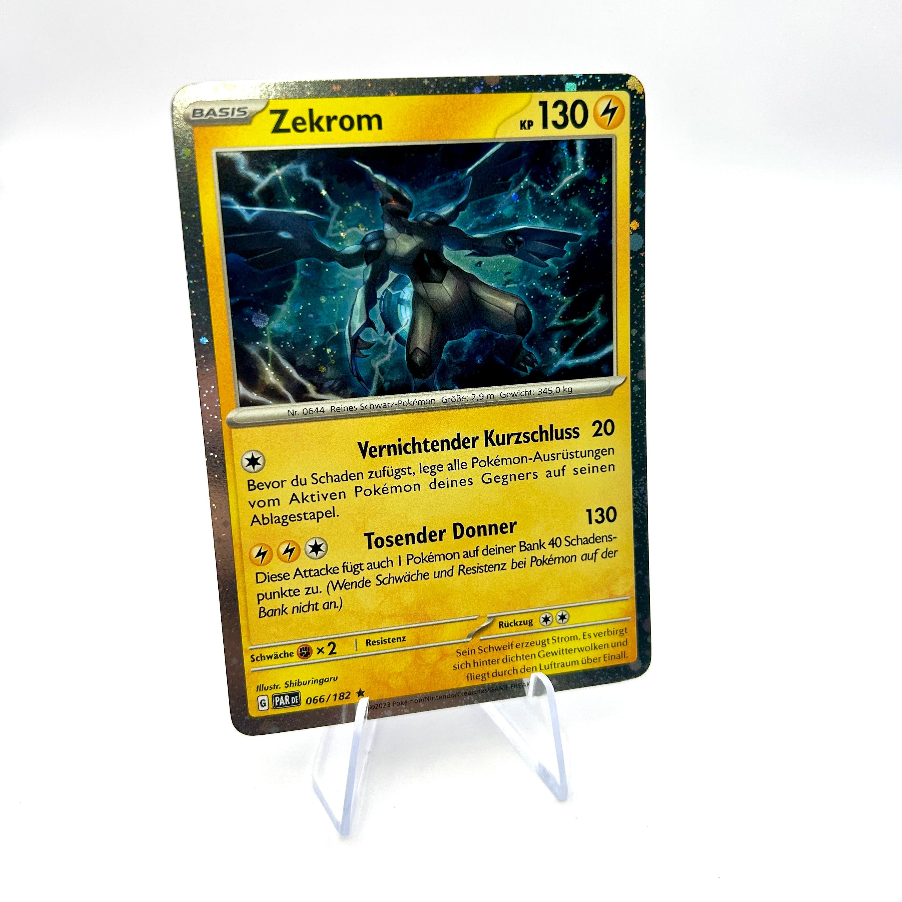Pokémon Zekrom / Kosmos Holo / Paradoxrift / 066/182 / Deutsch