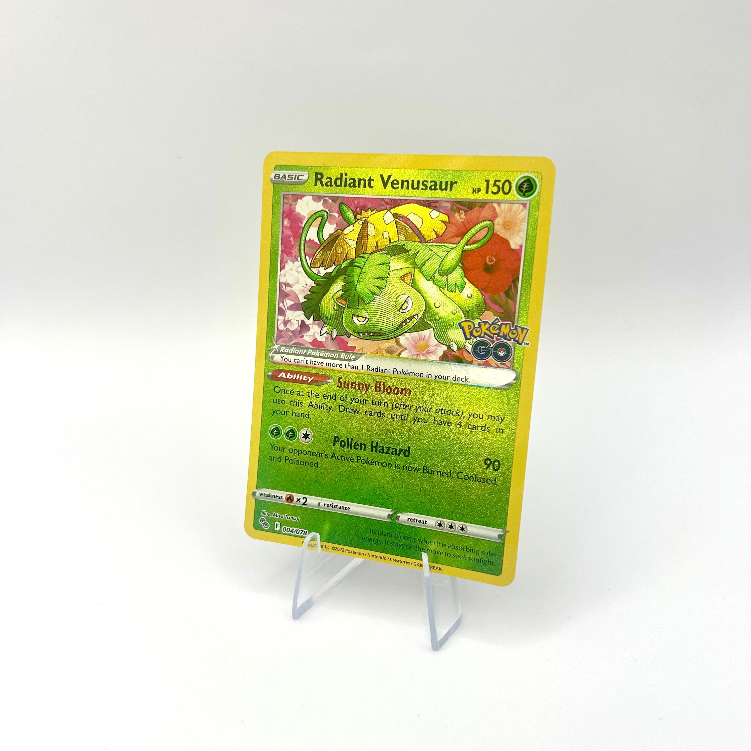 Pokémon Strahlendes Bisaflor / Holo / Pokémon GO / 004/078 / Englisch