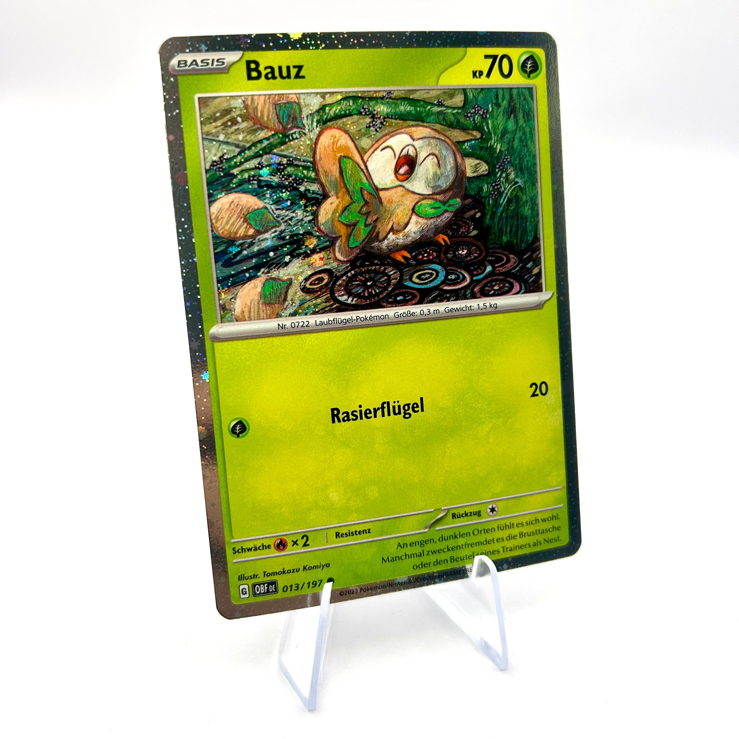Pokémon Bauz / Kosmos Holo / Obsidian Flammen / 013/197 / Deutsch