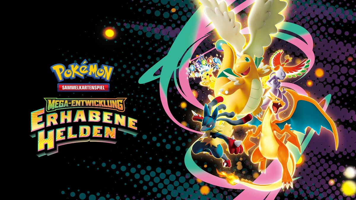 Pokemon TCG Mega Entwicklung Erhabene Helden Banner November 2025 Detsch