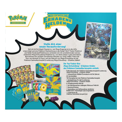 Pokemon Mega Entwicklung Erhabene Helden Top Trainer Box Rückseite Deutsch