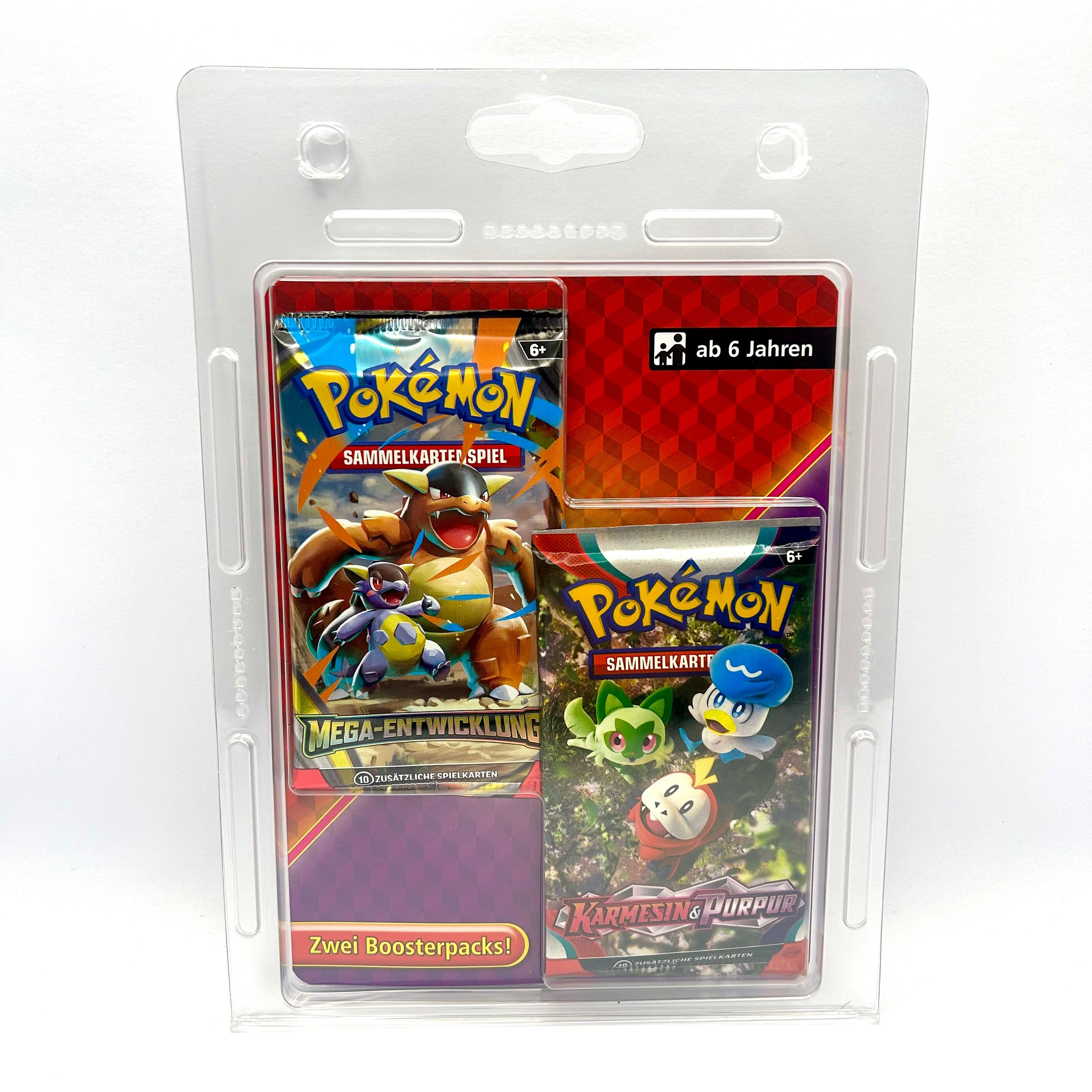 Pokemon Karmesin und Purpur Mega Entwicklung 2er Booster Blister Deutsch
