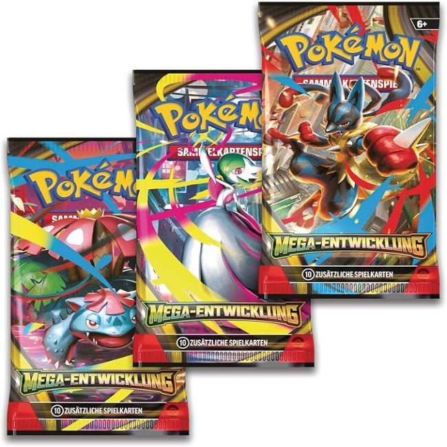 Pokemon Mega Entwicklung 3er Booster Blister Deutsch