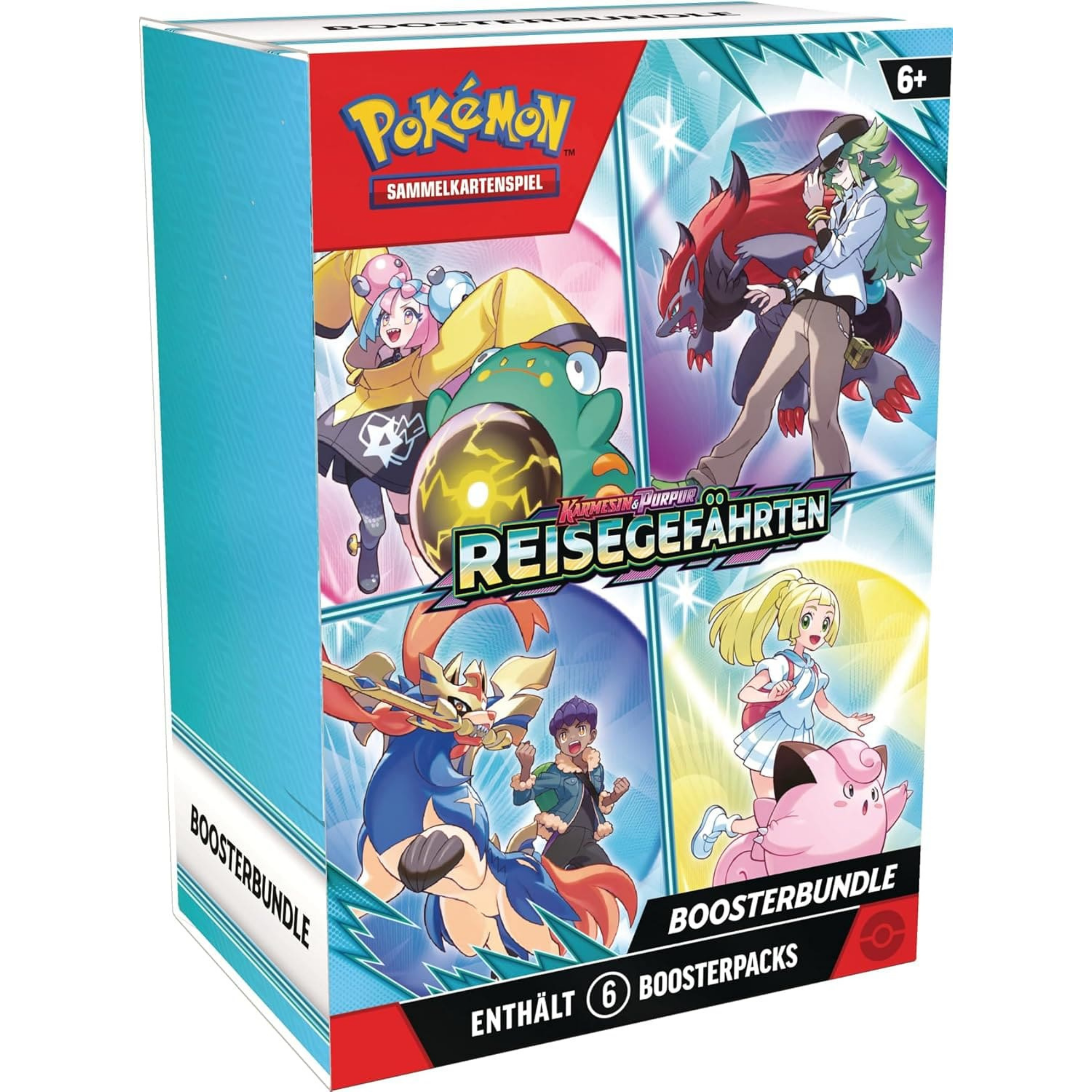 Pokemon Karmesin und Purpur Reisegefährten Boosterbundle Vorderseite Deutsch
