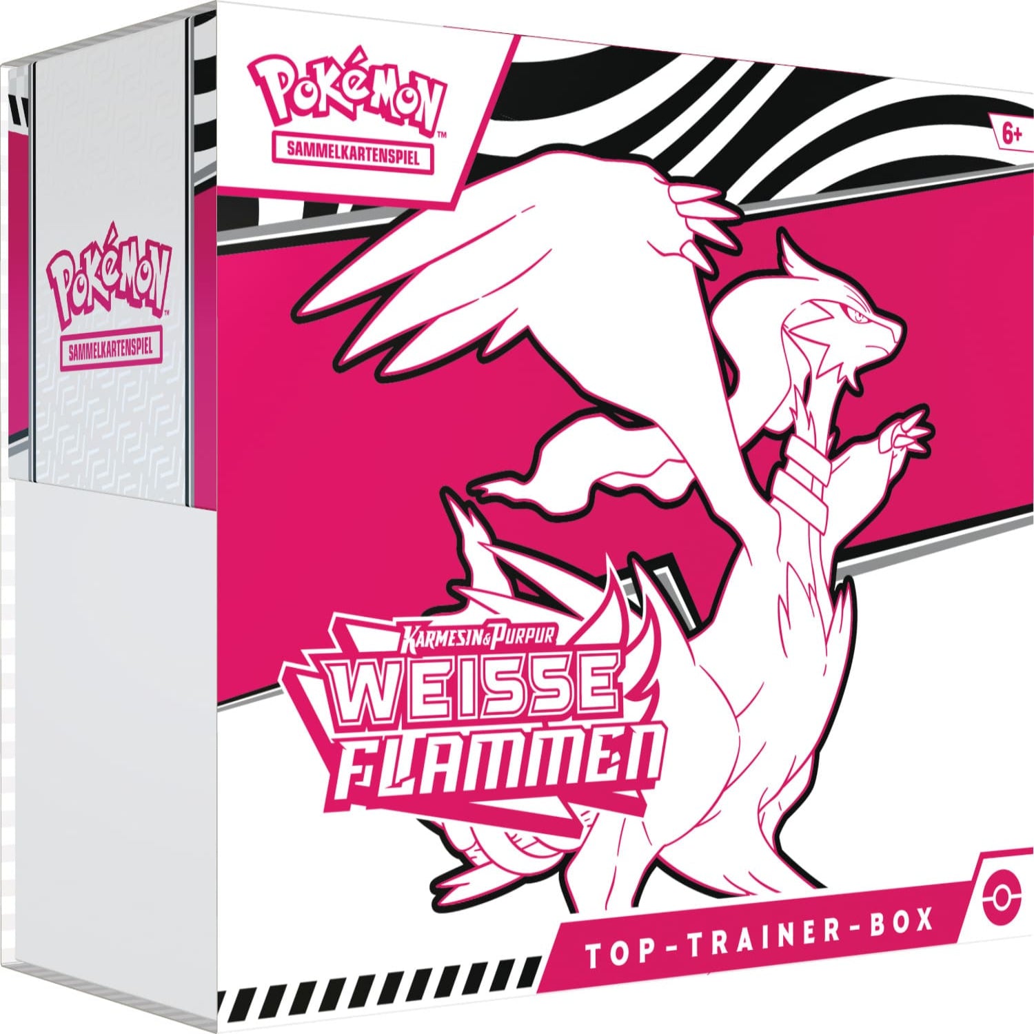 Pokemon Weisse Flammen Top Trainer Box Vorderseite